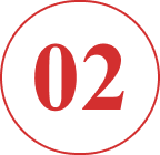Bold red 02 inside circle