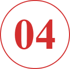 Black circle with red number 04